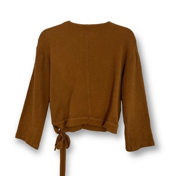 Madewell Texture & Thread Wrap Tie Waist Textured Sweater Sz S - Picture 10 of 12